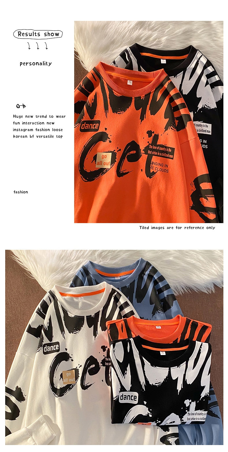Voguable Classic Design Fashion Brand Men'S Hoodies 2021 Spring Autumn Hip Hop Loose Casual Men's Sweatshirts Punk Streetwear Clothes voguable