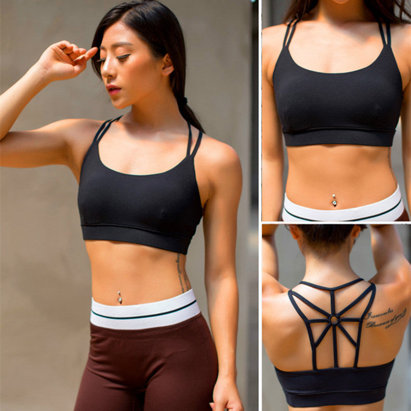 TaoBo Hot Sale Women Yoga Sports Bra Push Up Stretch Cycling Workout Tank Top short Running Sport Bra Top sports T-shirt voguable