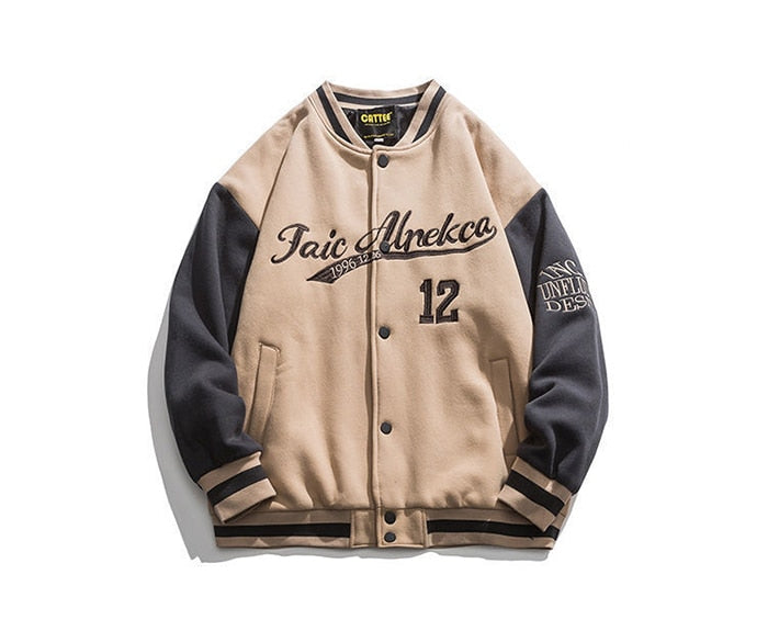 Voguable 2022 Autumn Japanese Embroidery Baseball Jacket Hip Hop Harajuku Streetwear Men New Loose Vintage Jackets Couples Pilot Coats voguable