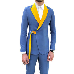 Voguable New Style Men Suits White Groom Tuxedos Peak Lapel Groomsmen Wedding Best Man 2 Pieces ( Jacket + Pants + Tie ) D73 voguable
