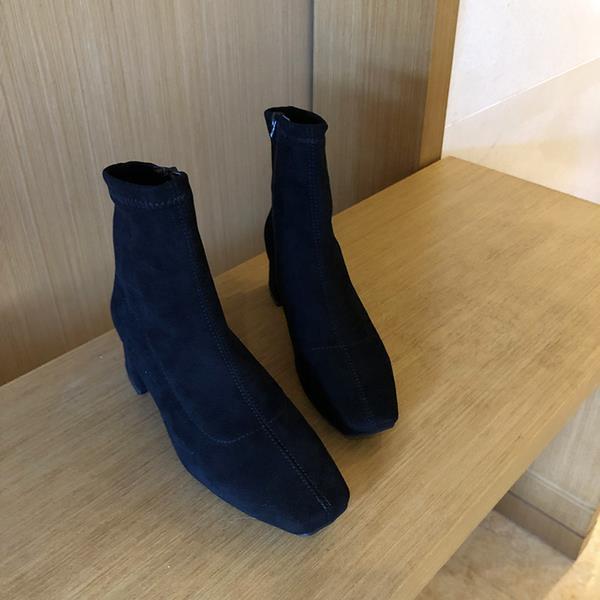 Shoes  White Ankle Boots Winter Footwear Clogs Platform Boots-Women Zipper Luxury Designer Low 2020 Med Fashion Rubber Autumn voguable