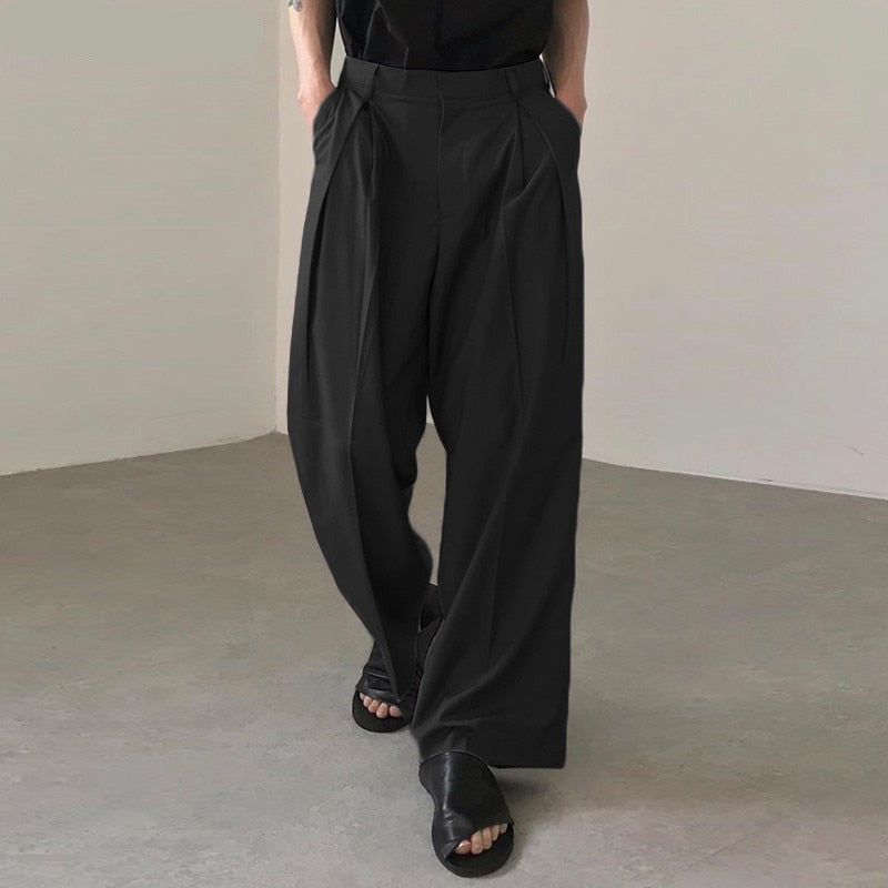 Voguable Men Straight Pants Joggers Streetwear Solid Color Loose Korean Fashion Casual Trousers Men 2022 Pantalones Hombre S-5XL voguable