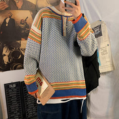 Voguable Fashion Harajuku O-NECK Sweater Men'S HIP HOP Streetwear Pull OverSized M-5XL 2022 Long Sleeves Pullover For Autumn Spring voguable