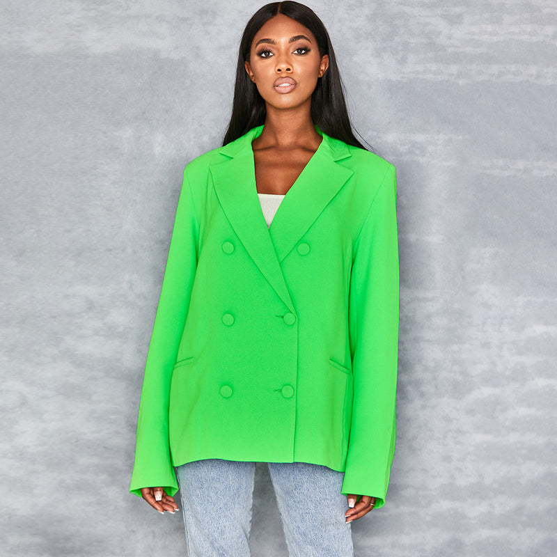 Voguable  long sleeve pure oversize coat blazer autumn winter women streetwear outfits windbreaker female tops voguable
