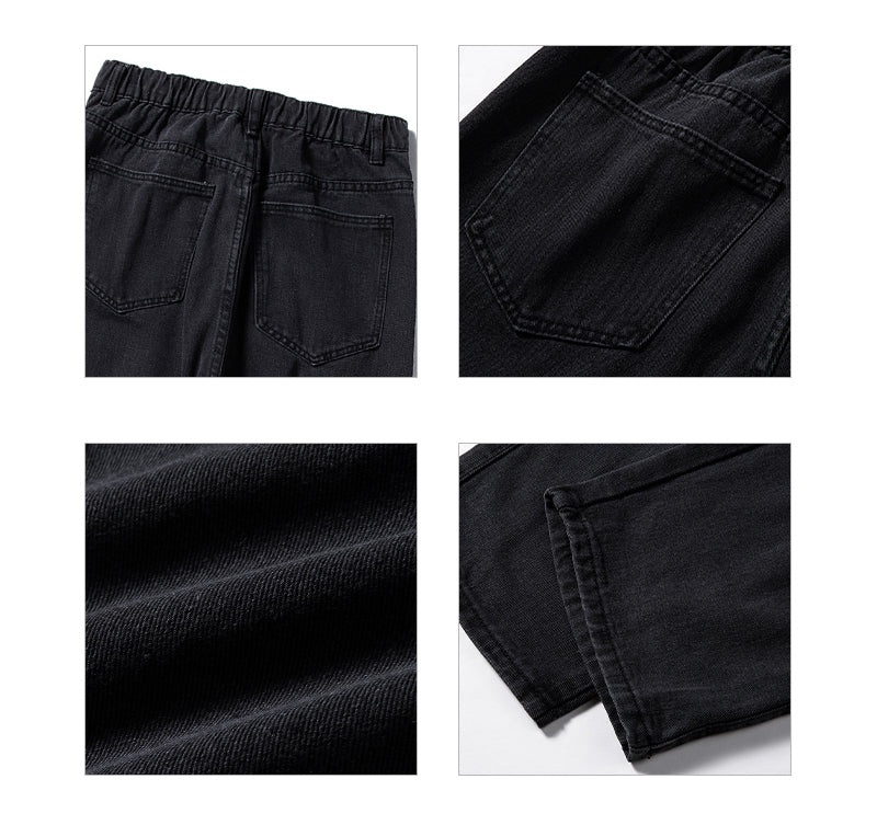 Voguable Korean Fashion Men Wide Leg Jeans 2021 Autumn New Streetwear Straight Baggy Denim Pants Male Brand Trousers voguable