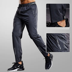 Voguable  Quick Drying Sport Pants Men Running Pants With Zipper Pockets Training Joggings Sports Trousers Fitness Casual Sweatpants voguable