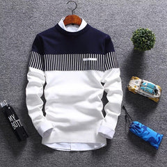 Voguable Sweater Men's Winter Pullover Men 2022 Autumn Slim Fit Striped Knitted Sweaters Mens Brand Clothing Casual pull homme hombre voguable
