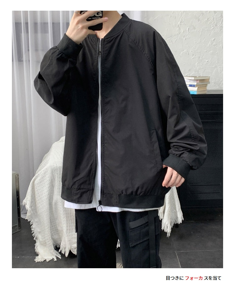 Voguable Men's Bomber Streetwear Jacket 2022 New Hip Hop Loose Pilot Male College Style Clothing Plus Size Casual Fashion Baseball Coats voguable