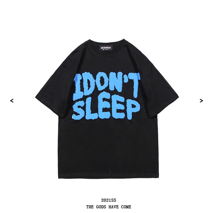 Voguable Men Streetwear Harajuku Hip Hop Letter Foaming Printing T Shirt Summer Short Sleeve 100% Cotton Casual T Shirts Couples Tops Tee voguable