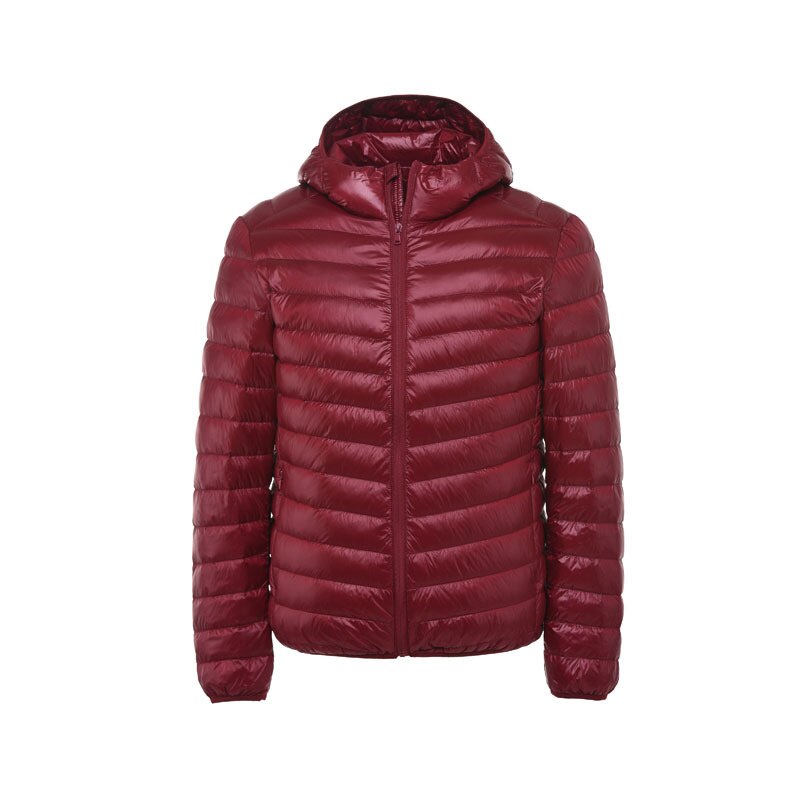 Voguable Winter Autumn Winter Down Jacket Men's Lightweight FashionTrend Hooded And Thickened White Down Men's Coat voguable