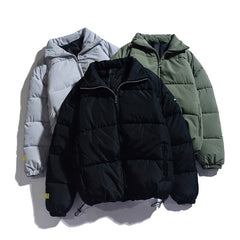Voguable Outside Bomber Fashion Green Black Jacket Autumn And Winter Thick Fleece Teddy Coat For Mens SportWear Clothes voguable