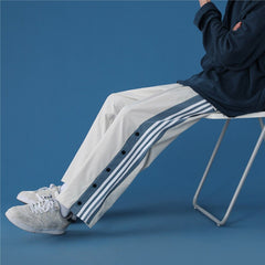 Voguable Fashion Streetwear Joggers Men Sweatpants Breasted Korean High Street Straight Trousers Plus Size Loose Couple Casual Pants voguable