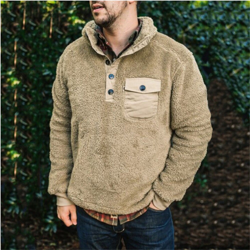 Voguable Winter Sherpa Fleece Sweater Plus Size 3XL Fluffy Pullover Popular Plaid Warm Streetwear Teddy Sweaters voguable
