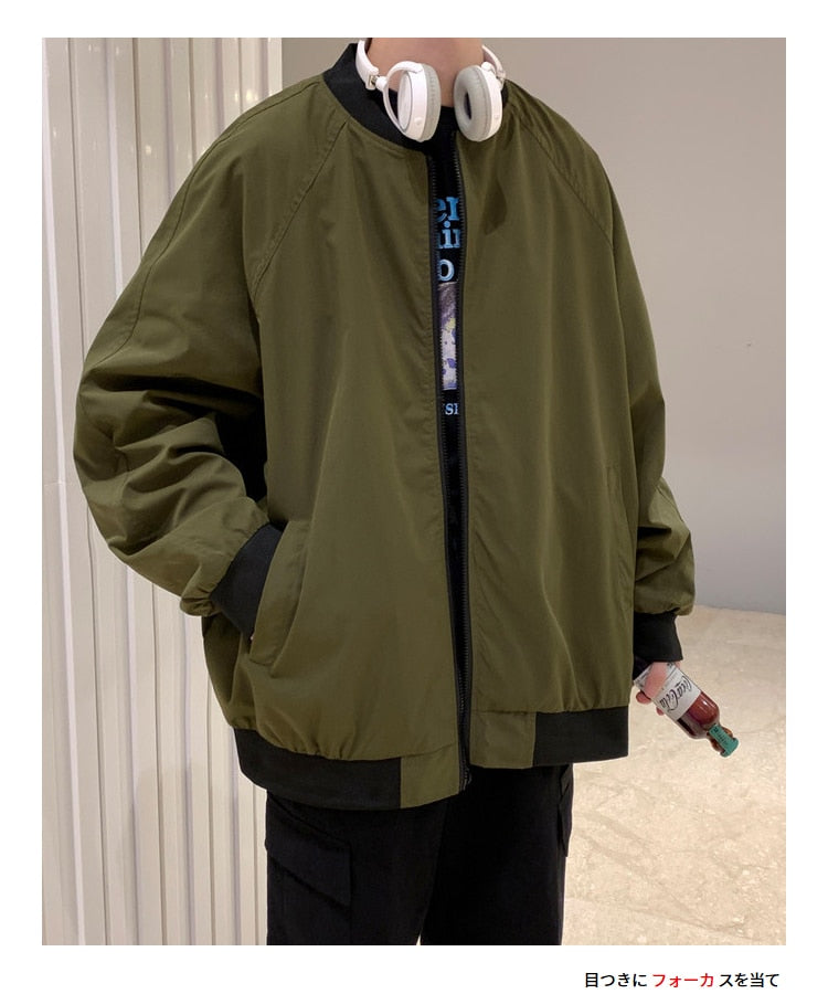 Voguable Men's Bomber Streetwear Jacket 2022 New Hip Hop Loose Pilot Male College Style Clothing Plus Size Casual Fashion Baseball Coats voguable