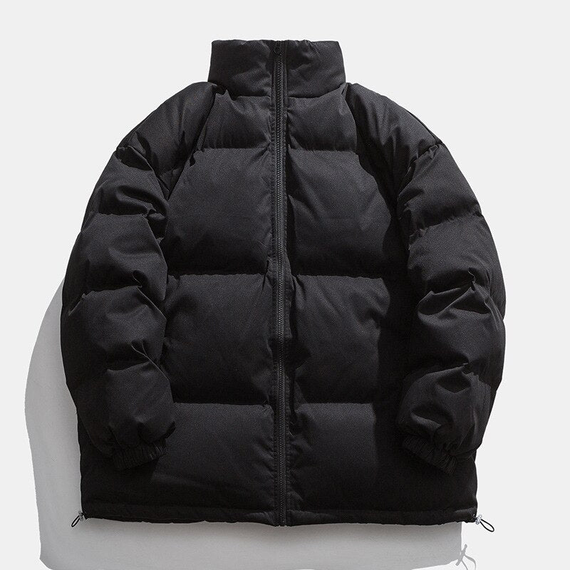 Voguable Mens Parker Coat Trend All-match Couple Style Coats Simple and Comfortable Jacket Pure Color Warm Youth Casual Thicken Men Coats voguable