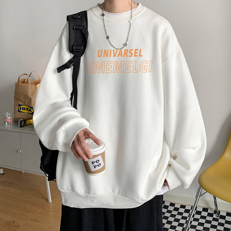 Voguable Spring Men Casual Sweatshirts Harajuku 1997 Printed Men Oversized Hoodies 2021 Korean Man Casual Loose Pullovers voguable