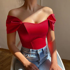 2022 Spring Women Off Shoulder Strapless Camis Tanks Tube Tops Summer Bodycon Corset Crop Tops Tshirts Sexy Solid Tees Female voguable