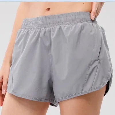 NWT 2021 Women Shorts Loose Side Zipper Pocket Shorts Gym Workout Running Shorts Drawcord Outdoor Short voguable