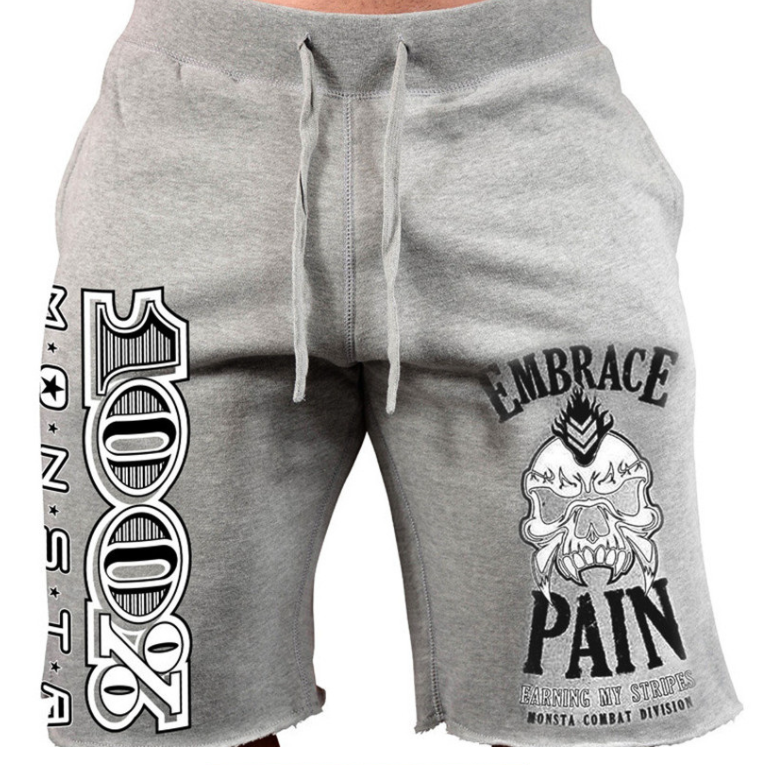 Voguable Men New Cotton Shorts Men's loose Short Trousers Fitness Bodybuilding Jogger Mens Brand durable Sweatpants Fitness Workout Short voguable