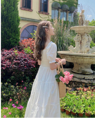Voguable  Fashion Women Purple Elegantes Long  CottageCore Vintage Women's Wear Aesthetic Summer Fairy Dress Sukienka Kawaii voguable