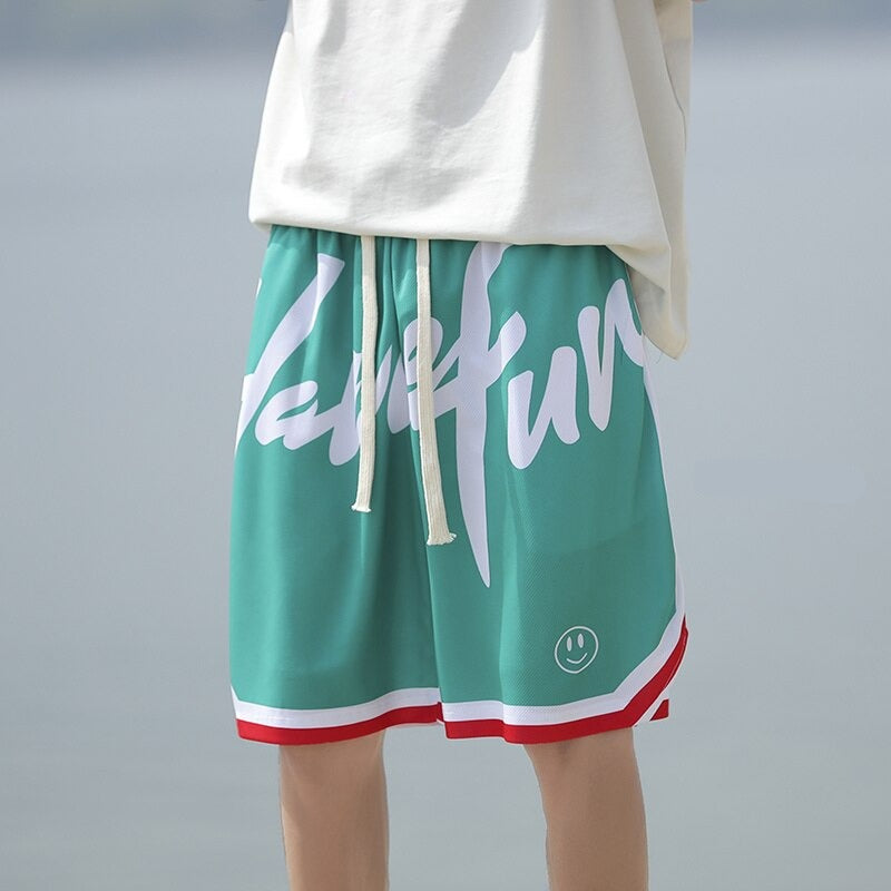 Summer Fashion Casual Bottoms Basketball Shorts Men Light Breathable Plus Size Shorts Casual Elastic Waist Sports Short Pants voguable