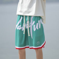 Summer Fashion Casual Bottoms Basketball Shorts Men Light Breathable Plus Size Shorts Casual Elastic Waist Sports Short Pants voguable