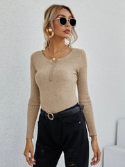Voguable Summer To Autumn Women Long Sleeve V Neck Button Stretchable Pullover Korean Sweater Femme Jersey Knitted Pull Jumper Clothes voguable