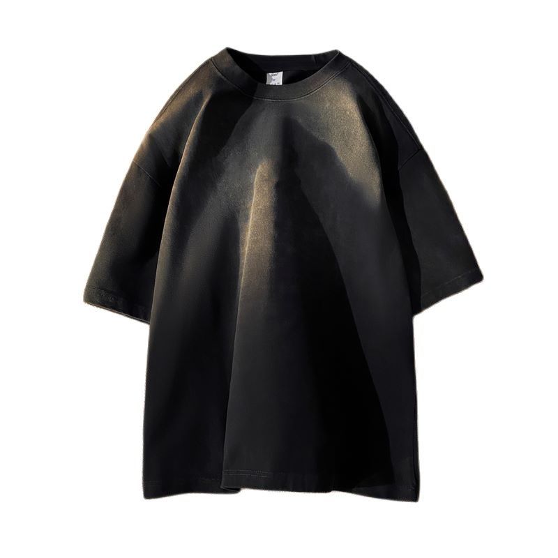 Solid Color Batik Acid Washed T-shirts Women Summer Oversized Tees Streetwear Female Short Sleeve Tshirt Clothes voguable