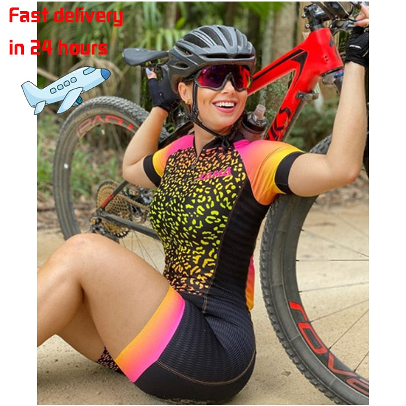 Voguable   2022 Women's Profession Triathlon Suit Clothes Biking Skinsuits Coupa De Ciclismo Rompers Jumpsuit Kits  Maillot Mujer voguable
