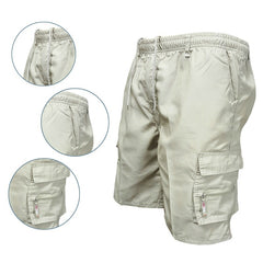 Mens Cargo Shorts New Side Multi-pockets Men Loose Work Shorts Casual Short Pants Male Plus Size Summer Outdoor Shorts voguable