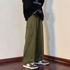Baggy Cargo Pants Men S-3XL American Streetwear Teens Military Kpop Multi Pockets Handsome Pantaloanes Homme Designer Trousers voguable