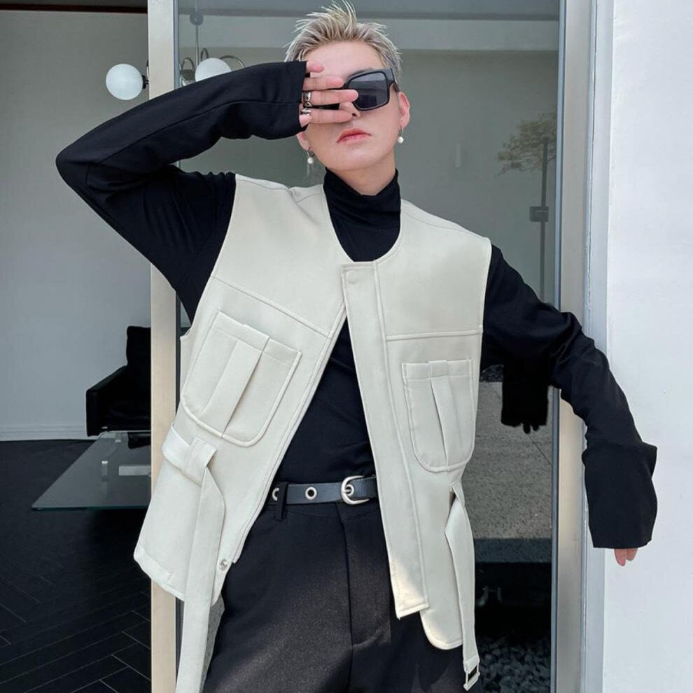 Vests Men Autumn Cargo European Sleeveless Outwear Tactical Military мужские жилеты Basic Gentleman All-match Classic Harajuku voguable