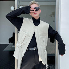 Vests Men Autumn Cargo European Sleeveless Outwear Tactical Military мужские жилеты Basic Gentleman All-match Classic Harajuku voguable