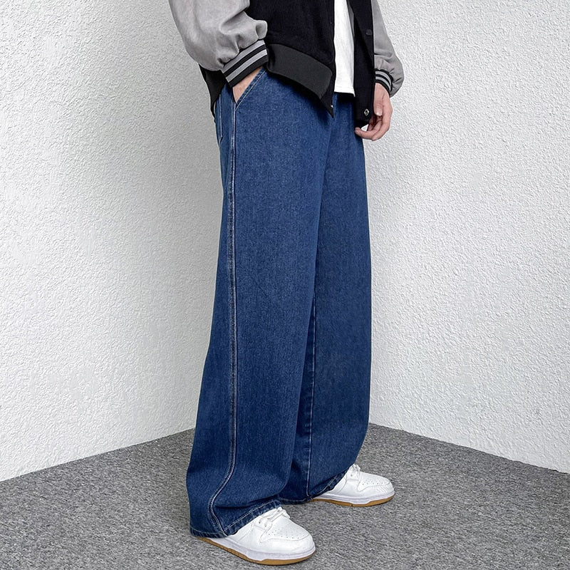 voguable Men's Jeans Pants Casual Vintage Baggy Clothing Straight Leg Trousers Korean Fashion Man Streetwear Pop Harajuku Oversize Pants voguable