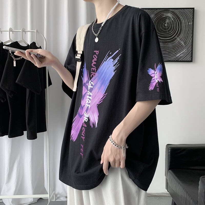 Men Summer Graffiti T Shirts Streetwear Oversize Casual Tshirt For Male  New Short Hip Hop Brand Sleeve Man Tees voguable