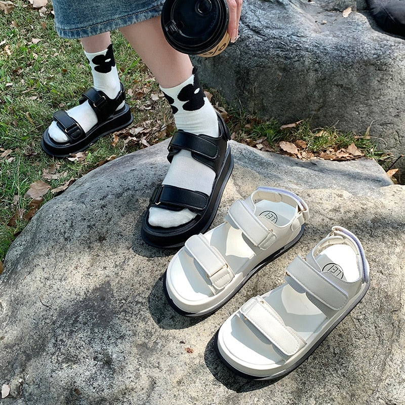 Female Sandal Clogs With Heel Espadrilles Platform Fashion Womens Shoes Girls Thick High Gladiator Luxury Beige Wedge Summe voguable