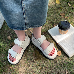 Female Sandal Clogs With Heel Espadrilles Platform Fashion Womens Shoes Girls Thick High Gladiator Luxury Beige Wedge Summe voguable