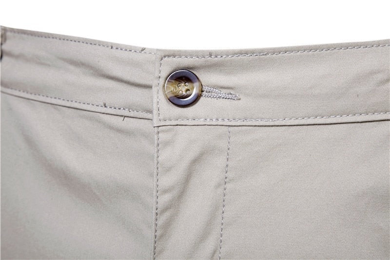 Voguable 2022 New Summer 100% Cotton Solid Shorts Men High Quality Casual Business Social Elastic Waist Men Shorts 10 Colors Beach Shorts voguable