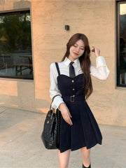 Jk Uniform Suit Women College Style Pleated Skirt + Suit Jacket + White Shirt Gentle Office Lady Dress 3pcs Streetwear voguable
