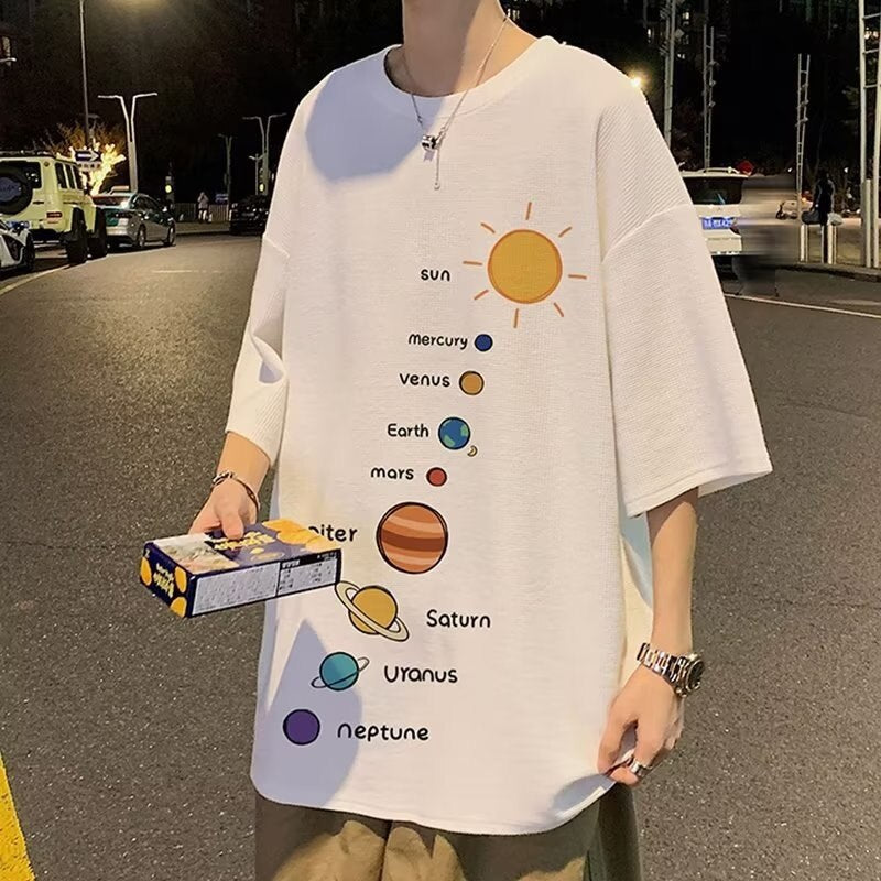 Men's T-shirts Clothing Oversized Clothes Loose Casual Y2k Tops Streetwear Harajuku Short Sleeve Graphic T Shirts voguable