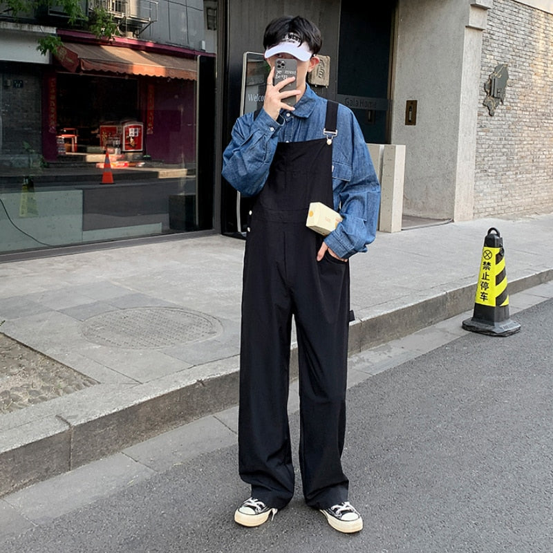 Casual Pants Men Solid Simple Korean Style Design Fashion Popular Students All-match Spring New Cosy Retro Loose Daily Harajuku voguable