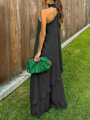 Sexy Off Shoulder O Neck Blouse Tops And Wide Leg Pants Outfits Elegant Women Loose Pants Suits Summer Sleeveless Two Piece Sets voguable
