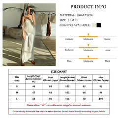 Voguable  Sexy Halter Backless Tank Top Set Woman 2 Piece Bodycon Beige Pleated Pants Set Female Elegant Skinny Slit Trouser Suits voguable