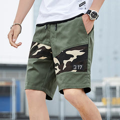 Board Shorts Men Half Trousers Leisure All-match Drawstring Korean Stylish Handsome Breathable Stylish Summer Hombre Bottoms Ins voguable