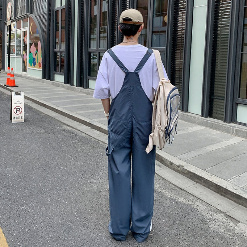 Casual Pants Men Solid Simple Korean Style Design Fashion Popular Students All-match Spring New Cosy Retro Loose Daily Harajuku voguable
