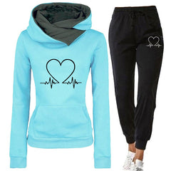 Woman Tracksuit Two Piece Set Winter Warm Hoodies+Pants Pullovers Sweatshirts Female Jogging Woman Clothing Sports Suit Outfits voguable