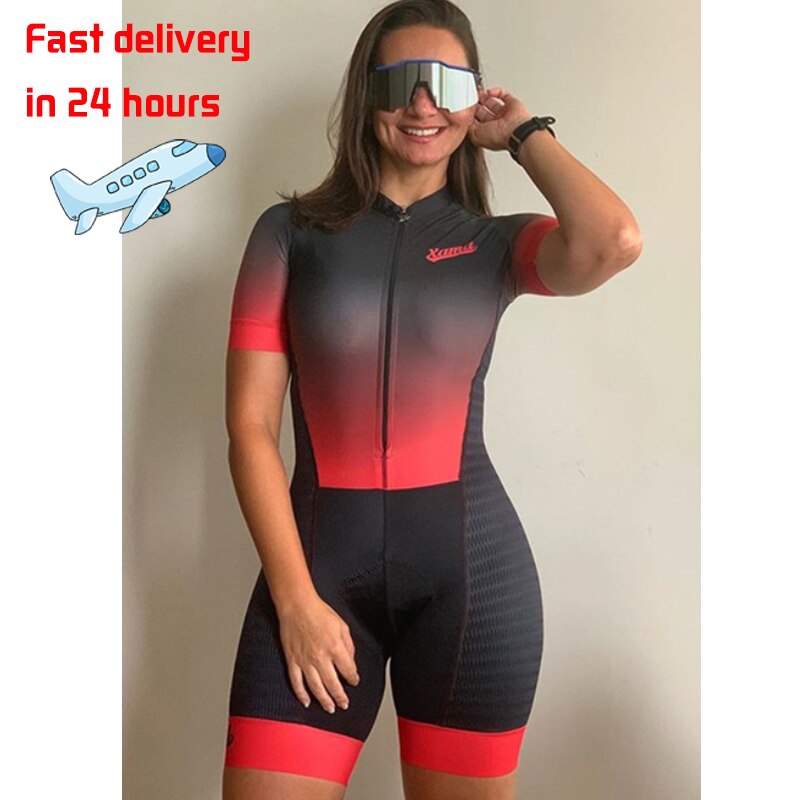 Voguable   2022 Women's Profession Triathlon Suit Clothes Biking Skinsuits Coupa De Ciclismo Rompers Jumpsuit Kits  Maillot Mujer voguable