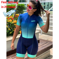 Voguable   2022 Women's Profession Triathlon Suit Clothes Biking Skinsuits Coupa De Ciclismo Rompers Jumpsuit Kits  Maillot Mujer voguable