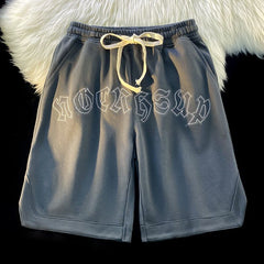 Vintage Basketball Oversize Shorts Men Fashion Y2k Pants Letter Loose Sport Casual Shorts Male Streetwear Techwear Clothes voguable