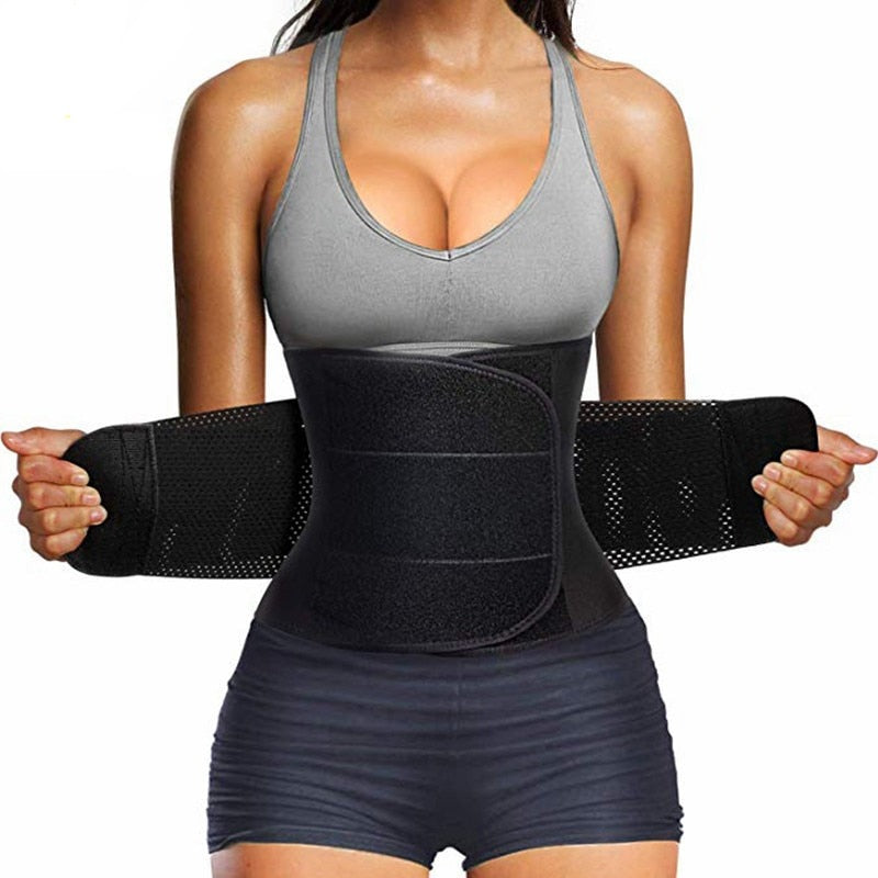 LAZAWG Women Waist Trainer Belt Tummy Control Waist Cincher Trimmer Sauna Sweat Workout Girdle Slim Belly Band Sport Girdle voguable